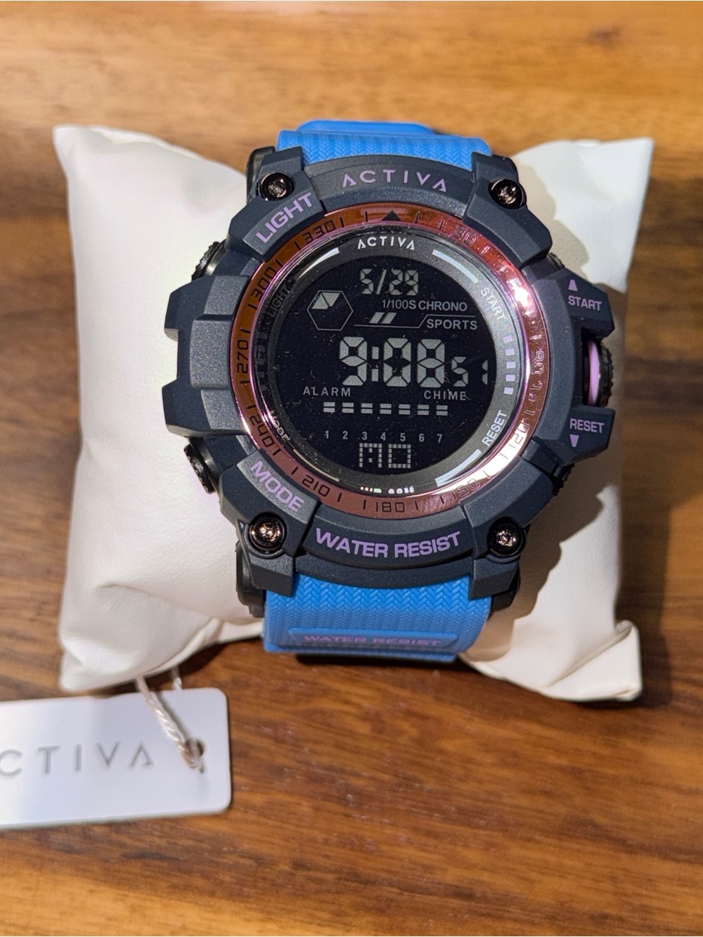 Activa x Invicta ACW8020-007 Digital Men’s Watch 56mm Blue/Purple NEW